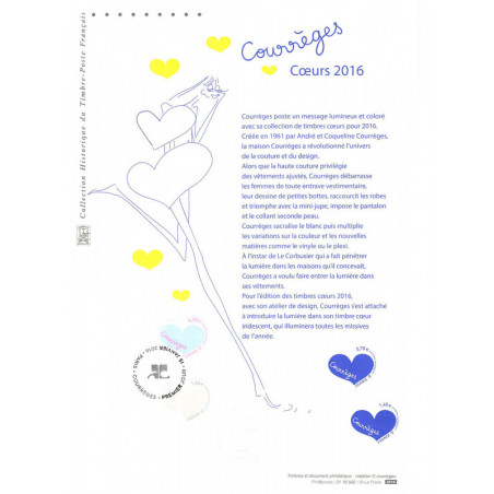 Document officiel 2016 - Cœurs 2016 - Courrèges