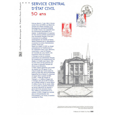 Document officiel 2015 - 50 ans service central d'état civil