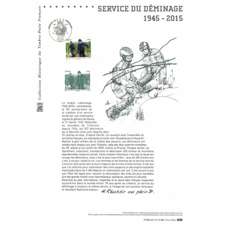 Document officiel 2015 - Service du déminage