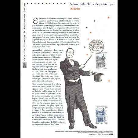 Document officiel 2013 - Salon philatélique de Mâcon 2013