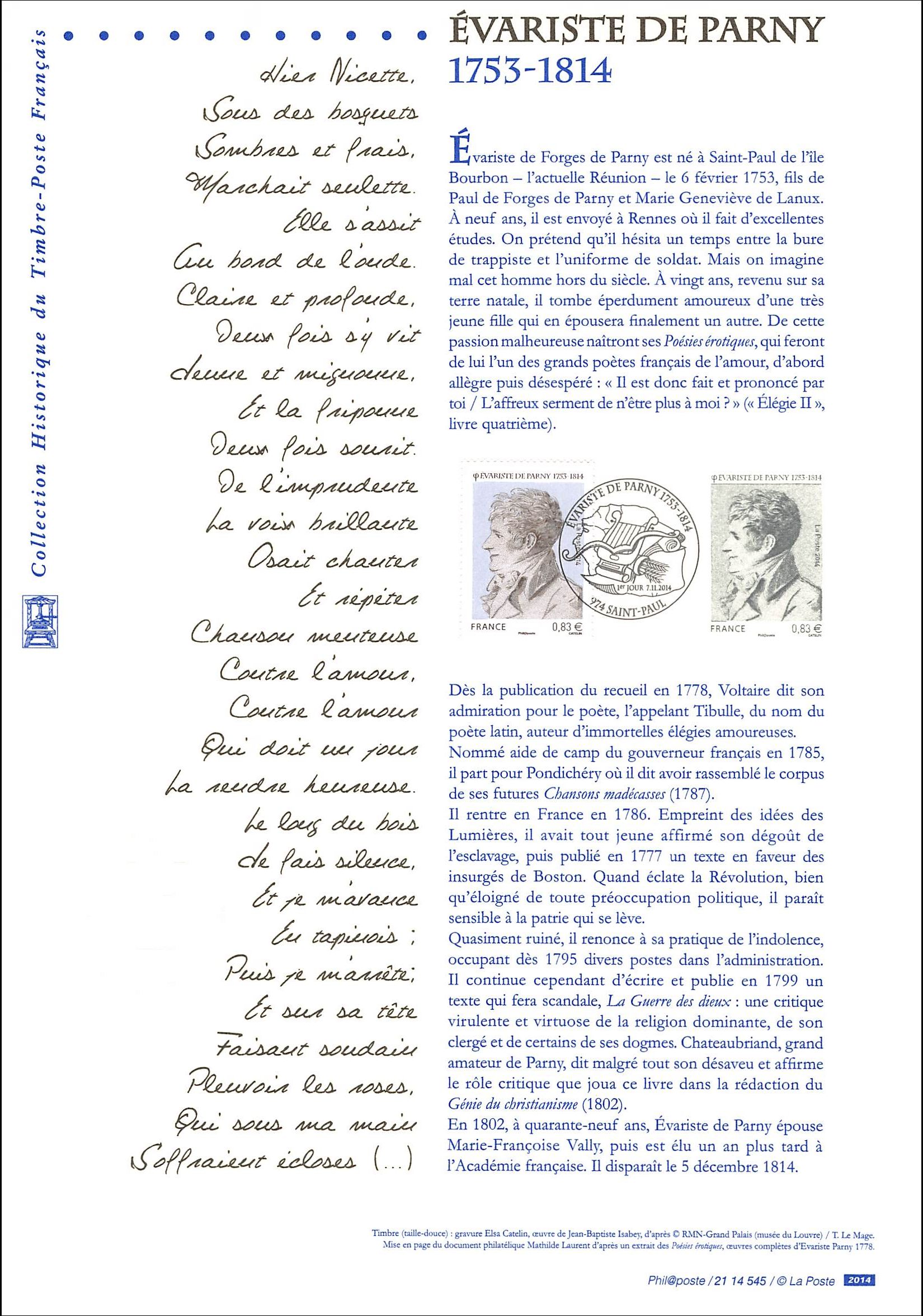 Document officiel 2014 - Evariste de Parny
