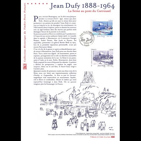 Document officiel 2014 - Tableau Jean Dufy - La Seine au pont du Carrousel