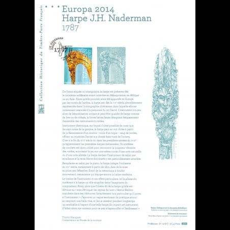Document officiel 2014 - Europa 2014. Harpe J.H. Naderman