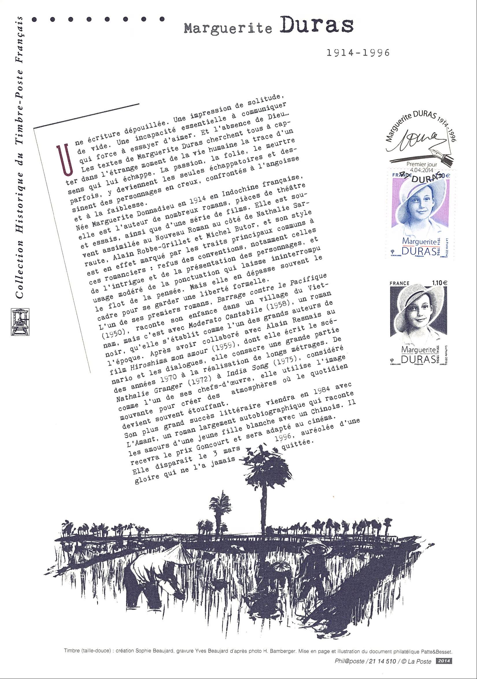 Document officiel 2014 - Marguerite Duras