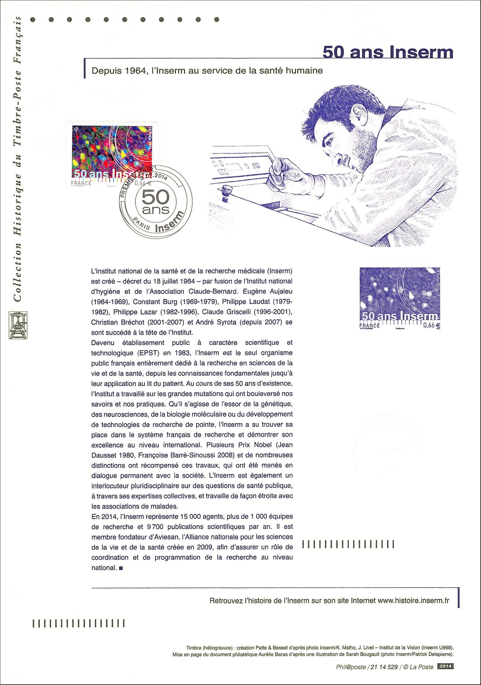 Document officiel 2014 - 50 ans INSERM