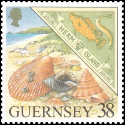 Timbre de Guernesey n° 819...