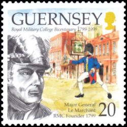 Timbre de Guernesey n° 837...