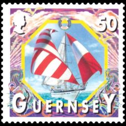 Timbre de Guernesey n° 834...