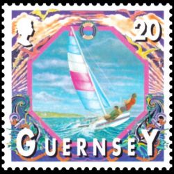 Timbre de Guernesey n° 865...