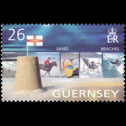 Timbre de Guernesey n° 1013...
