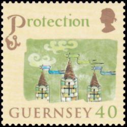 Timbre de Guernesey n° 1025...