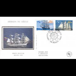 FDC soie - Armada du siècle...