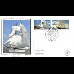 FDC soie - Armada du siècle...