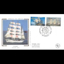 FDC soie - Armada du siècle...