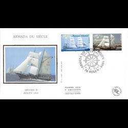 FDC soie - Armada du siècle...