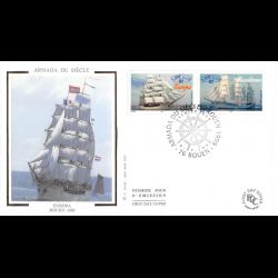 FDC soie - Armada du siècle...