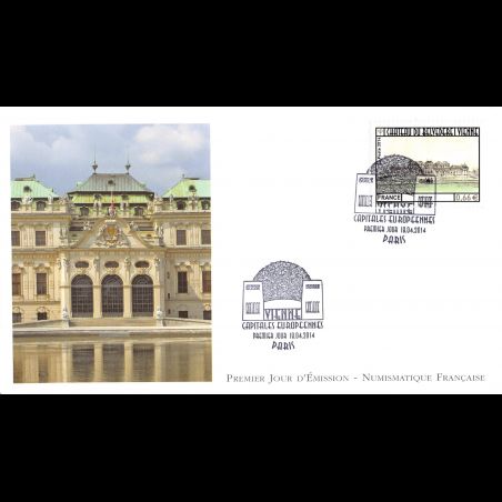 FDC LNF - Vienne, château du Belvédère, oblit 18/4/14 Paris