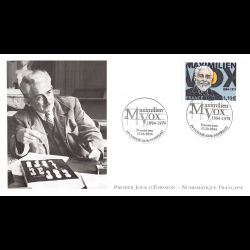 FDC LNF - Maximilien Vox, graveur typographe, oblit 17/10/14 Condé sur Noireau