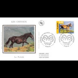 FDC soie - Les chevaux. Le...