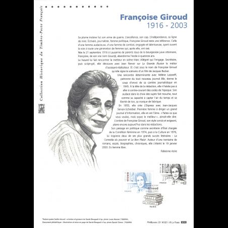 Document officiel 2016 - Françoise Giroud