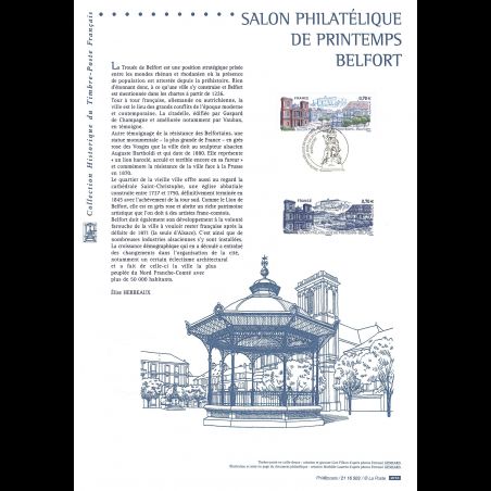 Document officiel 2016 - Salon philatélique de printemps à Belfort