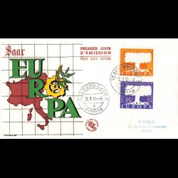 Sarre - FDC Europa 1957