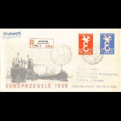 Pays-Bas - FDC Europa 1958
