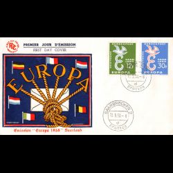 Sarre - FDC Europa 1958