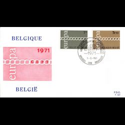 Belgique - FDC Europa 1971