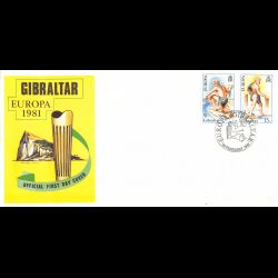 Gibraltar - FDC Europa 1981