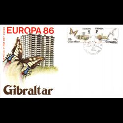 Gibraltar - FDC Europa 1986