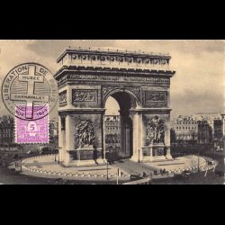 Carte maximum - n° 620 Arc de Triomphe de l'étoile à Paris