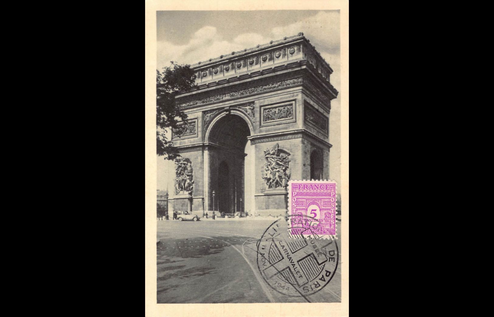 Carte maximum v2 - n° 620 Arc de Triomphe de l'étoile à Paris