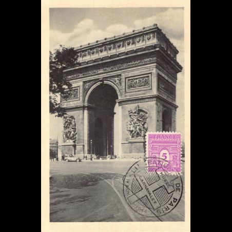 Carte maximum v2 - n° 620 Arc de Triomphe de l'étoile à Paris