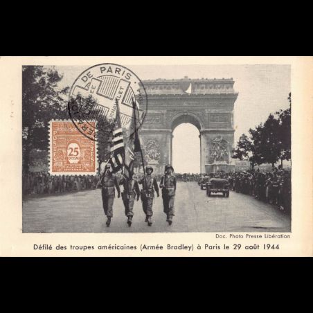 Carte maximum - n° 622 Arc de Triomphe de l'étoile à Paris