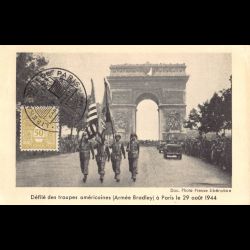 Carte maximum - n° 623 Arc de Triomphe de l'étoile à Paris
