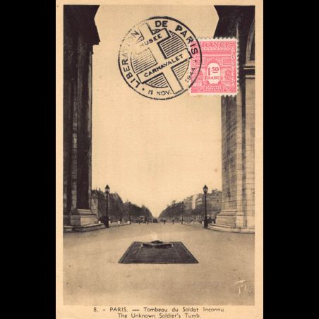 Carte maximum v2 - n° 625 Arc de Triomphe de l'étoile à Paris
