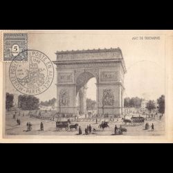 Carte maximum - n° 628 Arc de Triomphe de l'étoile à Paris
