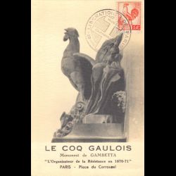 Carte maximum v2 - n° 633 Coq d'Alger 50 c.