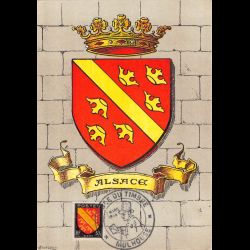 Carte maximum v2 - n° 756 - Armoiries de l'Alsace