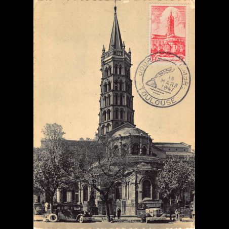 Carte maximum - n° 772 - Cathédrale Saint-Sernin de Toulouse