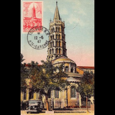 Carte maximum - n° 772 - Eglise Saint-Sernin de Toulouse