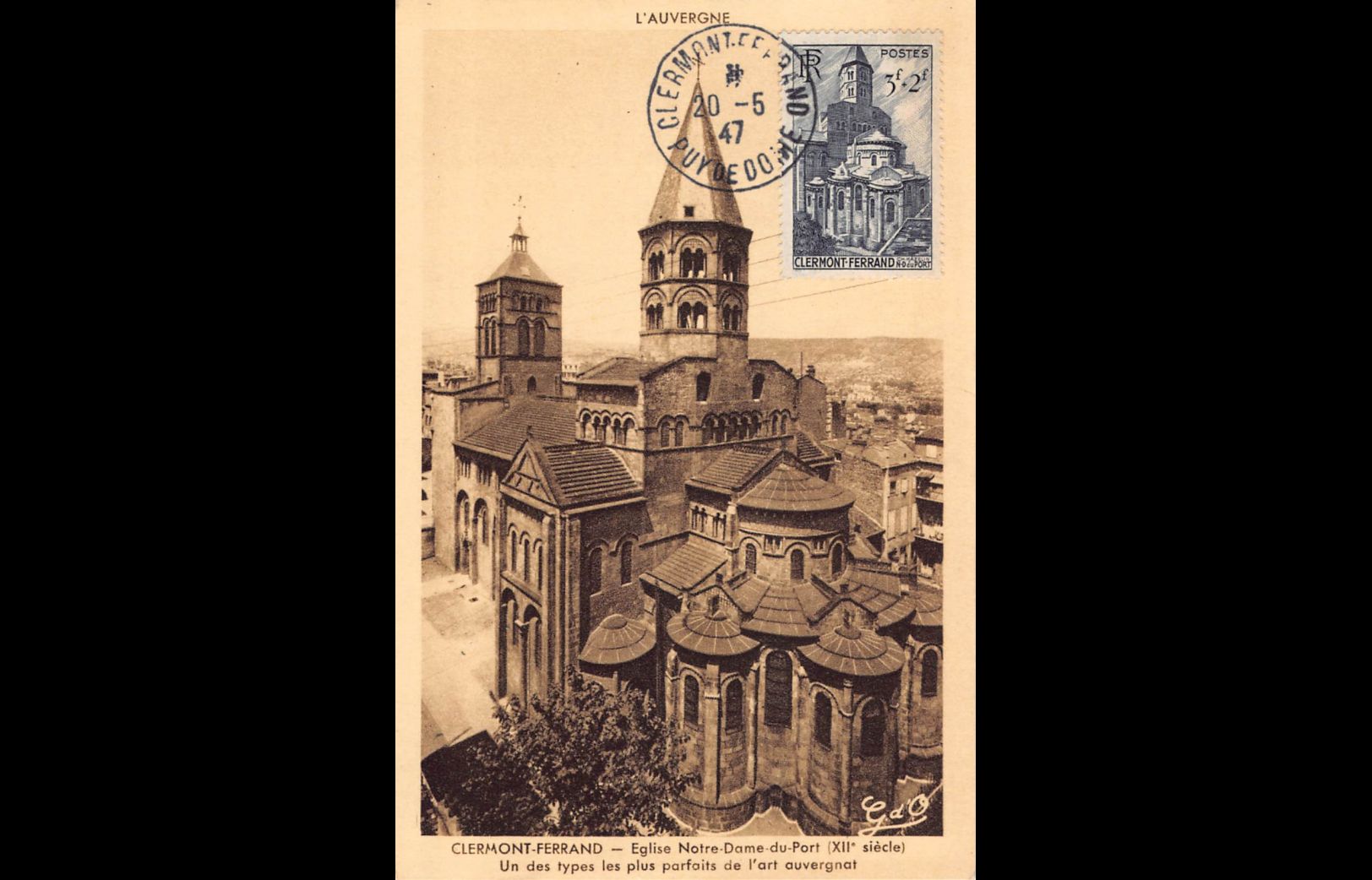 Carte maximum - n° 773 - Cathédrale Notre-Dame du port de Clermont-Ferrand