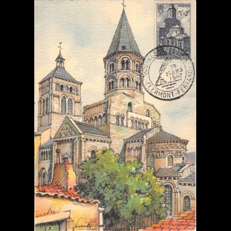 Carte maximum v2 - n° 773 - Cathédrale Notre-Dame du port de Clermont-Ferrand