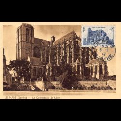 Carte maximum - n° 775 - Cathédrale Saint-Julien du Mans