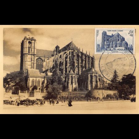 Carte maximum v2 - n° 775 - Cathédrale Saint-Julien du Mans