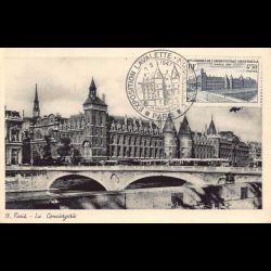 Carte maximum - n° 781 - Congrès de l'union postale universelle - La conciergerie à Paris