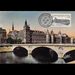 Carte maximum v9 - n° 781 - Congrès de l'union postale universelle - La conciergerie à Paris