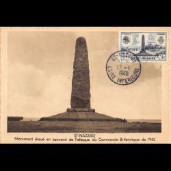 Carte maximum v2 - n° 786 - Commando Britannique - Saint-Nazaire