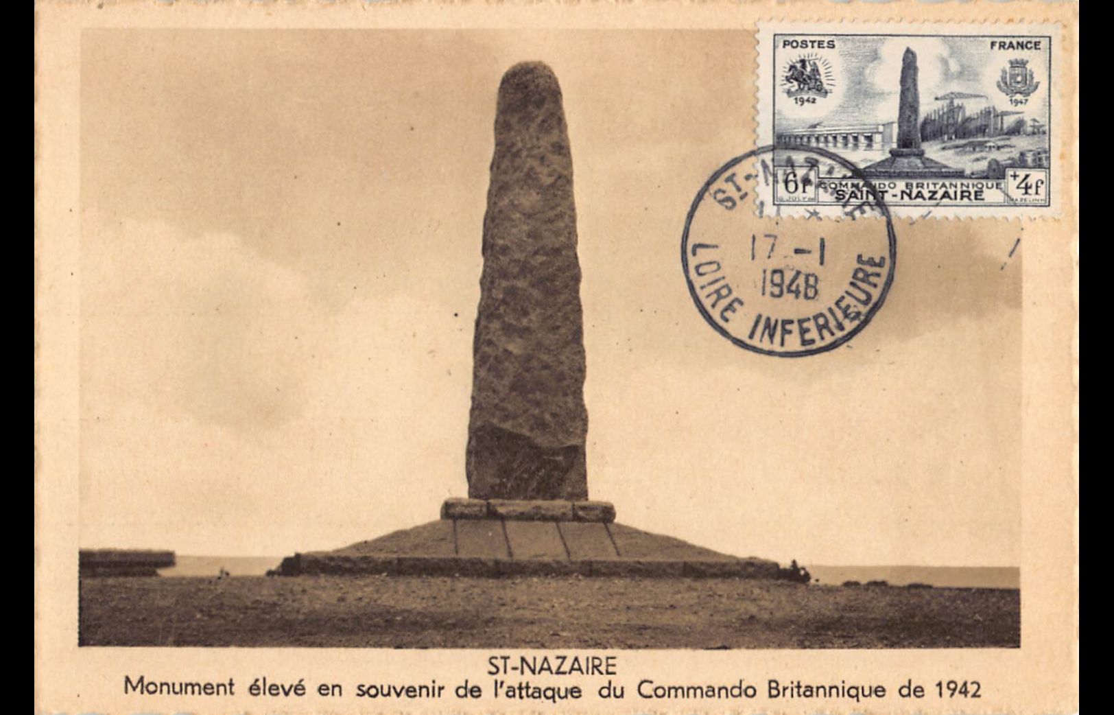 Carte maximum v2 - n° 786 - Commando Britannique - Saint-Nazaire